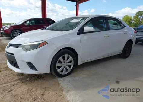 2016 Toyota Corolla Le z USA, uszkodzony, nr VIN 2T1BURHE4GC623039